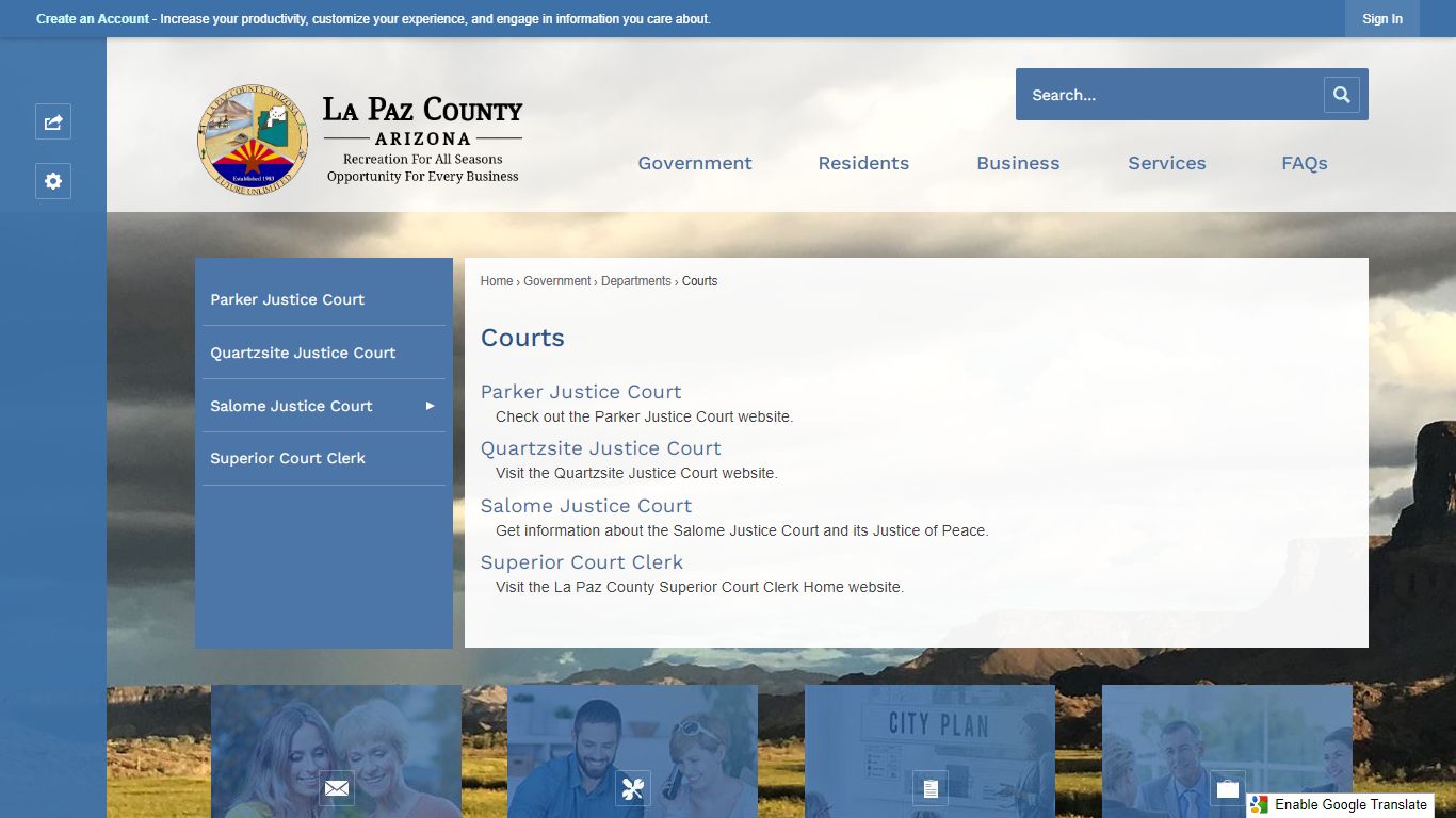 Courts | La Paz County, AZ